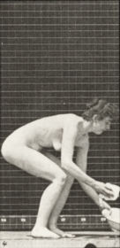 Plate 223 Stooping, lifting a basin, wiping it and turning — figure reference